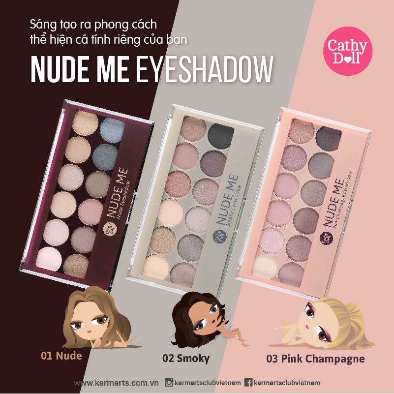 Bảng màu mắt Cathy Doll Nude Me Eyeshadow