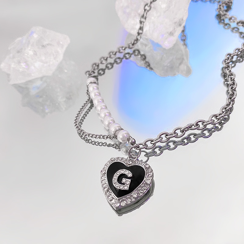 Vòng cổ Mặt Chữ love Đính Đá Sang Trọng Phong Cách Âu Mỹ
