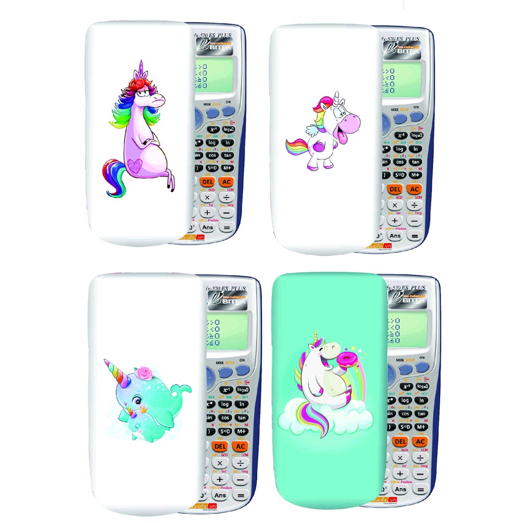 Ngựa pony - hình dán máy tính casio