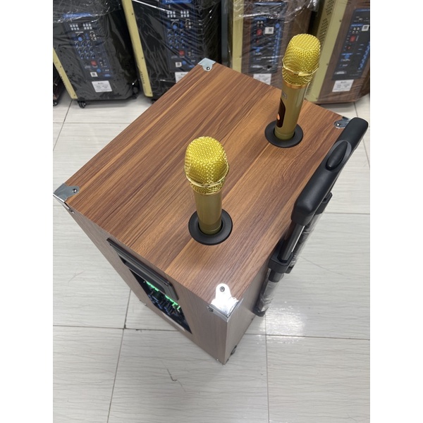 Loa kéo chính hãng AZPRO,AZ-16-A,Bass 40-3 đường tiếng mẫu mới nhất 10 núm chỉnh,mạch Reverb ,Tặng 2 mic không dây