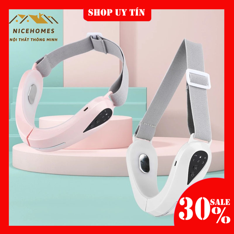 Dụng cụ nâng cơ mặt rung, chườm nóng thông minh EMR NPR64