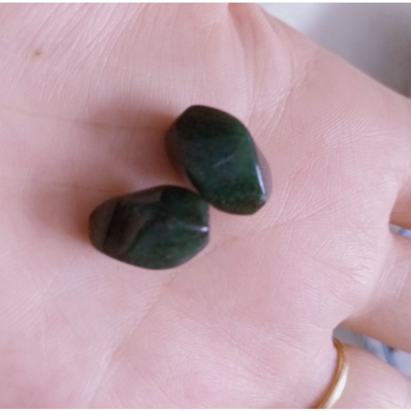 Viên đá thanh tẩy xanh thanh tẩy bài tarot, xỏ DIY, handmade, bể cá, sưu tầm