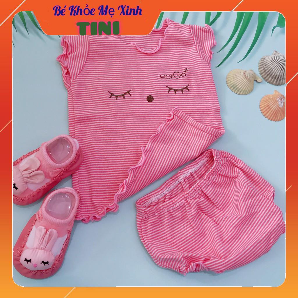 Set 3 bộ thun mát Hotga ngẫu nhiên cho bé gái từ 5-10 kg