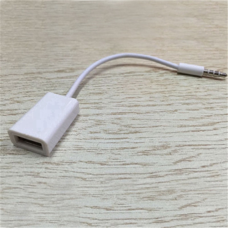 Dây cáp âm thanh chuyển đổi giắc cắm AUX sang cổng USB 2.0