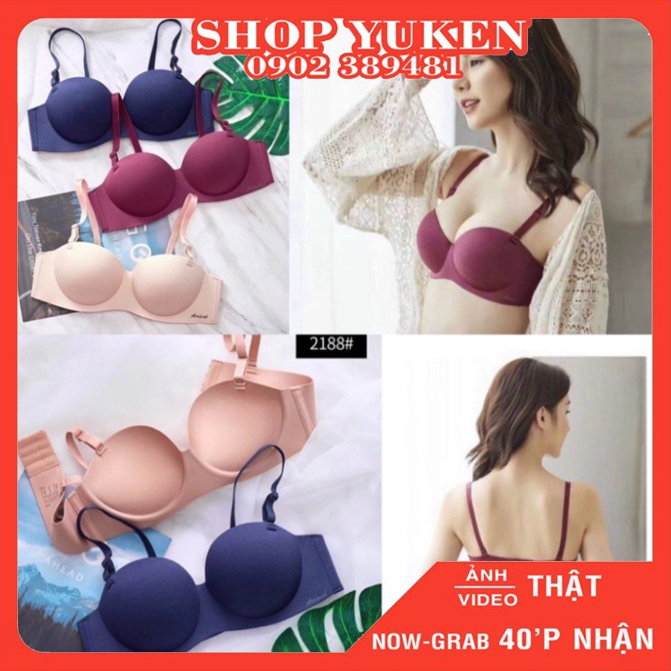 Áo Ngực Nữ Đúc Su Đệm Dày,Không Gọng-Áo Lót Quả Tròn Cao Cấp Hổ Trợ Nâng Ngực Tuyệt Đối