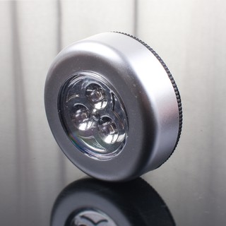 3 LED Stick Touch Light Lamp Battery Powered Wireless Stick-on Touch Night Light