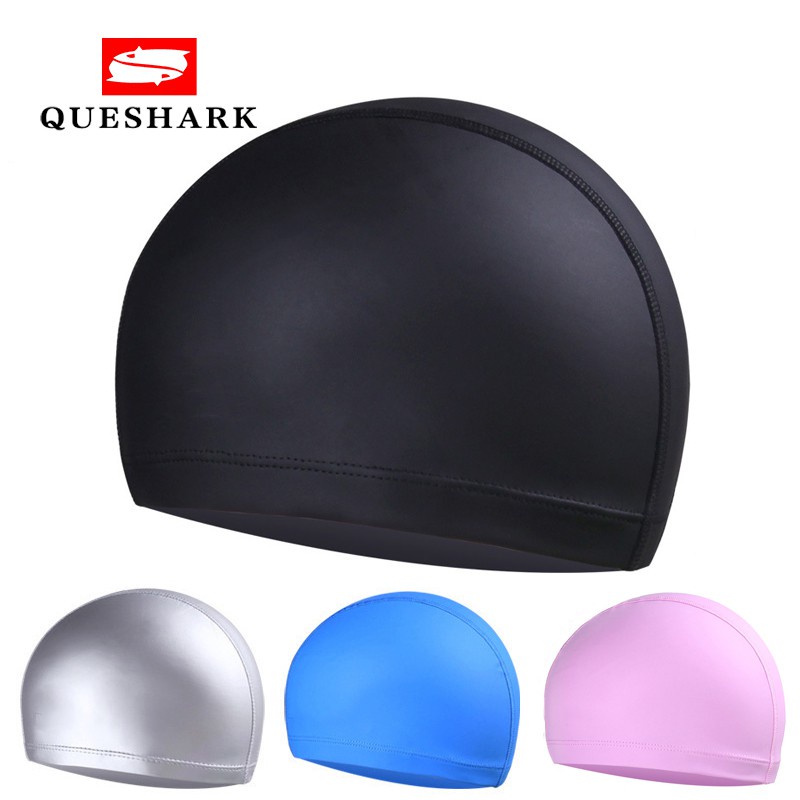 Mũ bơi chất liệu da PU co giãn cho cả nam và nữ