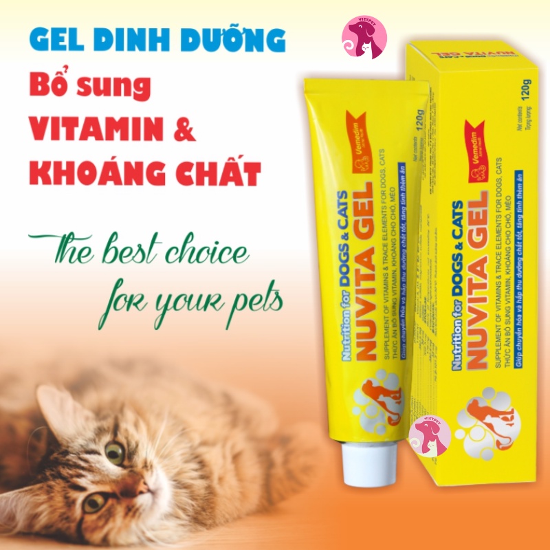 NUVITA GEL - Thức ăn bổ sung vitamin và khoáng chất cho chó mèo - Vimedim