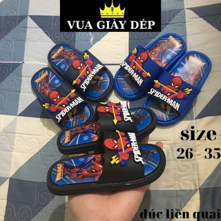 Dép trẻ em bé trai , dép lê cho bé người nhện siêu nhân size 26 đến 35