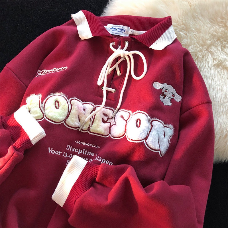 Áo hoodie Dài Tay oversize Phong Cách Hàn Quốc 2021