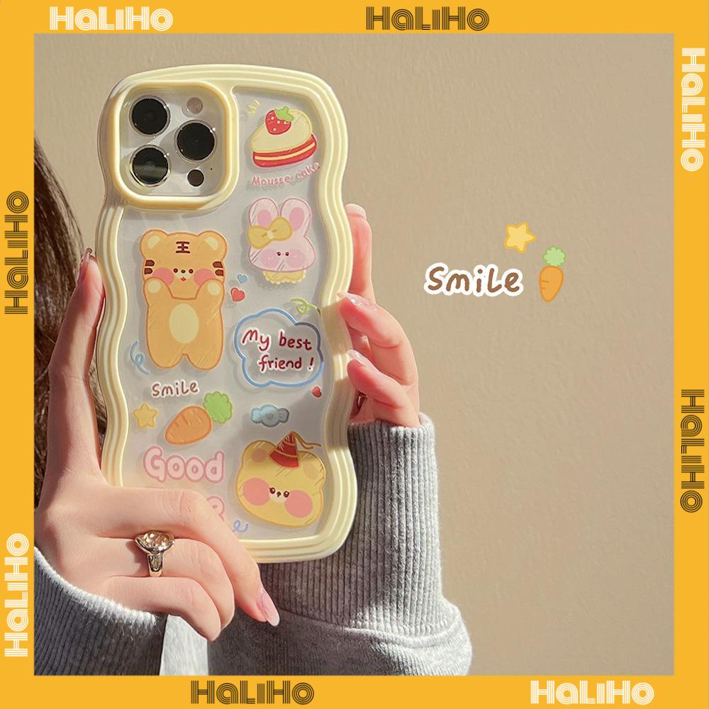 iPhone Case Candy Color Wave 2-in-1 Silicone Soft Case Airbag Shockproof Protection Camera Cartoon Cute Compatible For iPhone 11 Pro Max 13 Pro Max 12 Pro Max 7Plus xr XS Max