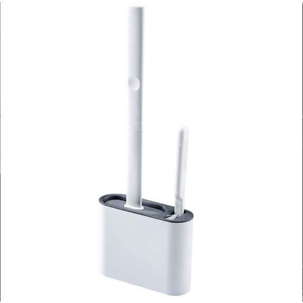 Bàn chải nhà vệ sinh bằng silicon không có góc chết Nhà vệ sinh gia đình hàng ngày Bộ làm sạch nhà vệ sinh gắn tường