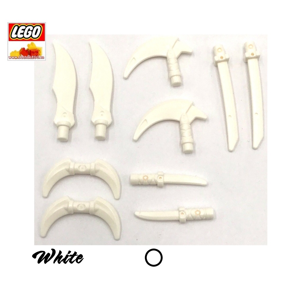 Phụ kiện 19: VŨ KHÍ Iego: Ninjago, Spiderman : Binh khí, Power Bursts, Weapon  #40598, #35032, #65726, #36083