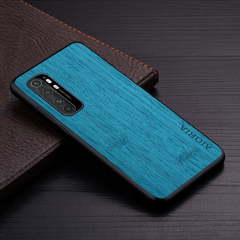 Ốp Bao Da Điện Thoại Họa Tiết Vân Gỗ Cho xiaomi mi note 10 lite 10 pro xiaomi mi note 10 lite Ốp
