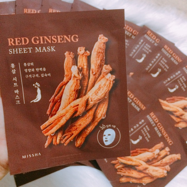 Mặt nạ nhân sâm đỏ Red Ginseng Sheet Mask