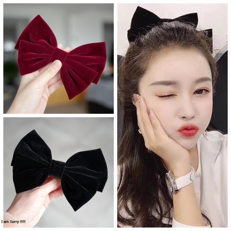 K61 Kẹp tóc cột tóc vải nhung