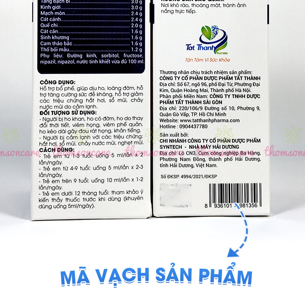 Siro ho tăng đề kháng Bảo Phế Nhi dùng cho trẻ hắt hơi, sổ mũi 100ml bé từ 12 tháng tuổi bị cúm, cảm lạnh