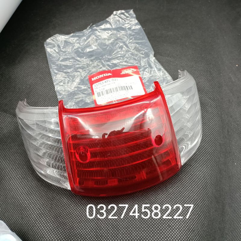 Bộ 3 ốp, chụp võ đèn hậu xe WAVE Alpha , ZX đời đầu zin honda