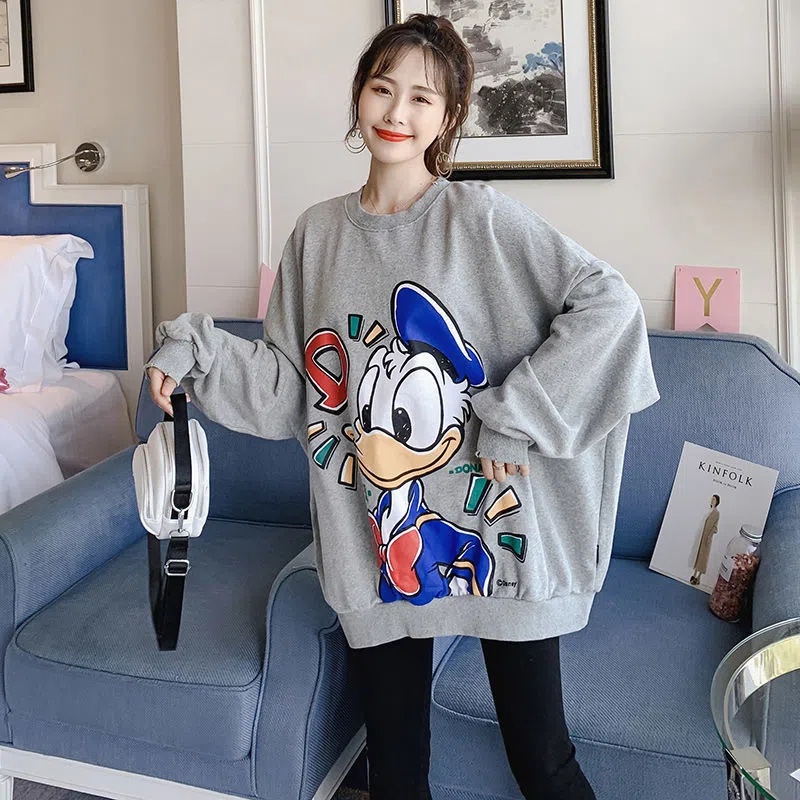 Áo Sweater Tay Dài Oversized Dày Dặn Phong Cách Hàn Quốc Cho Nữ C9577 [40-150KG]
