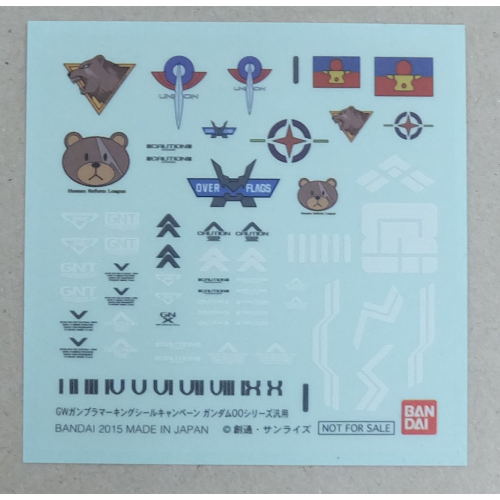 Decal cho Gundam - 1/144 Scale Over Flag Decal Sheet