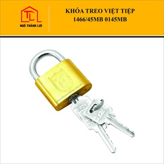Ổ khóa cửa treo bấm Việt Tiệp 0145MB, 4 phân bấm, khóa cửa cổng, cửa rào