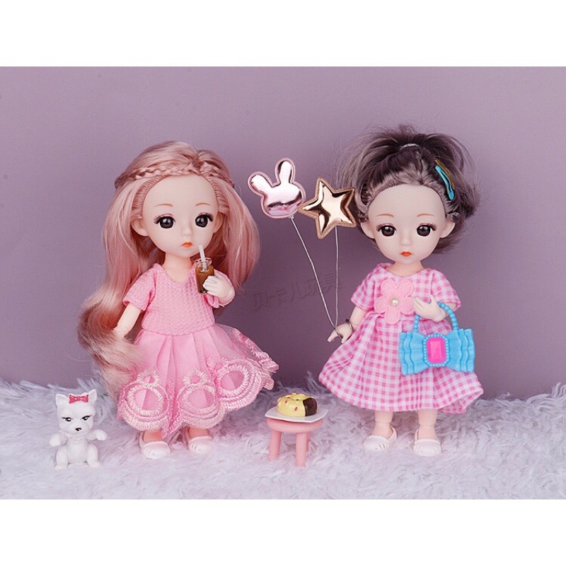 🌸 Set 6 Búp Bê Siêu Đẹp 16cm 🌸 Có Gift Box & Túi Giấy Xịn Xò 🌸