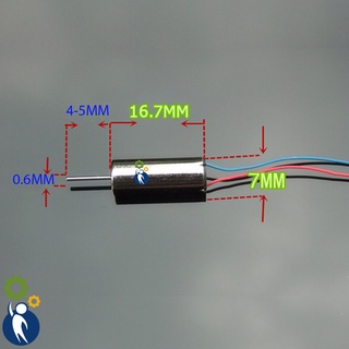 Motor Coreless 716, điện áp  3.7V