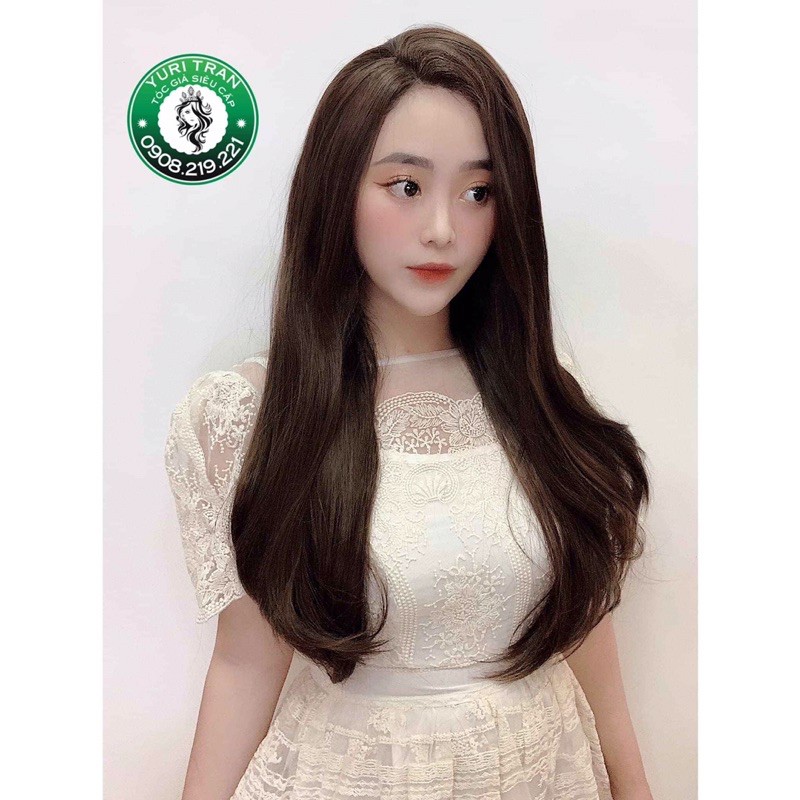 tóc giả chính hãng (Tóc bộ siêu da đầu lacefront cúp 50)