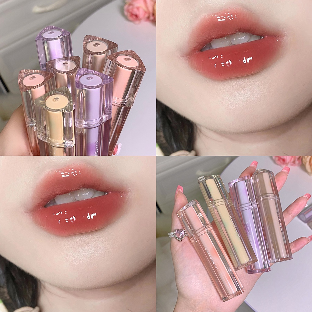 Son Bóng Dạng Thạch Trong Suốt Hình Tam Giác Thương Hiệu Cappuvini Iced