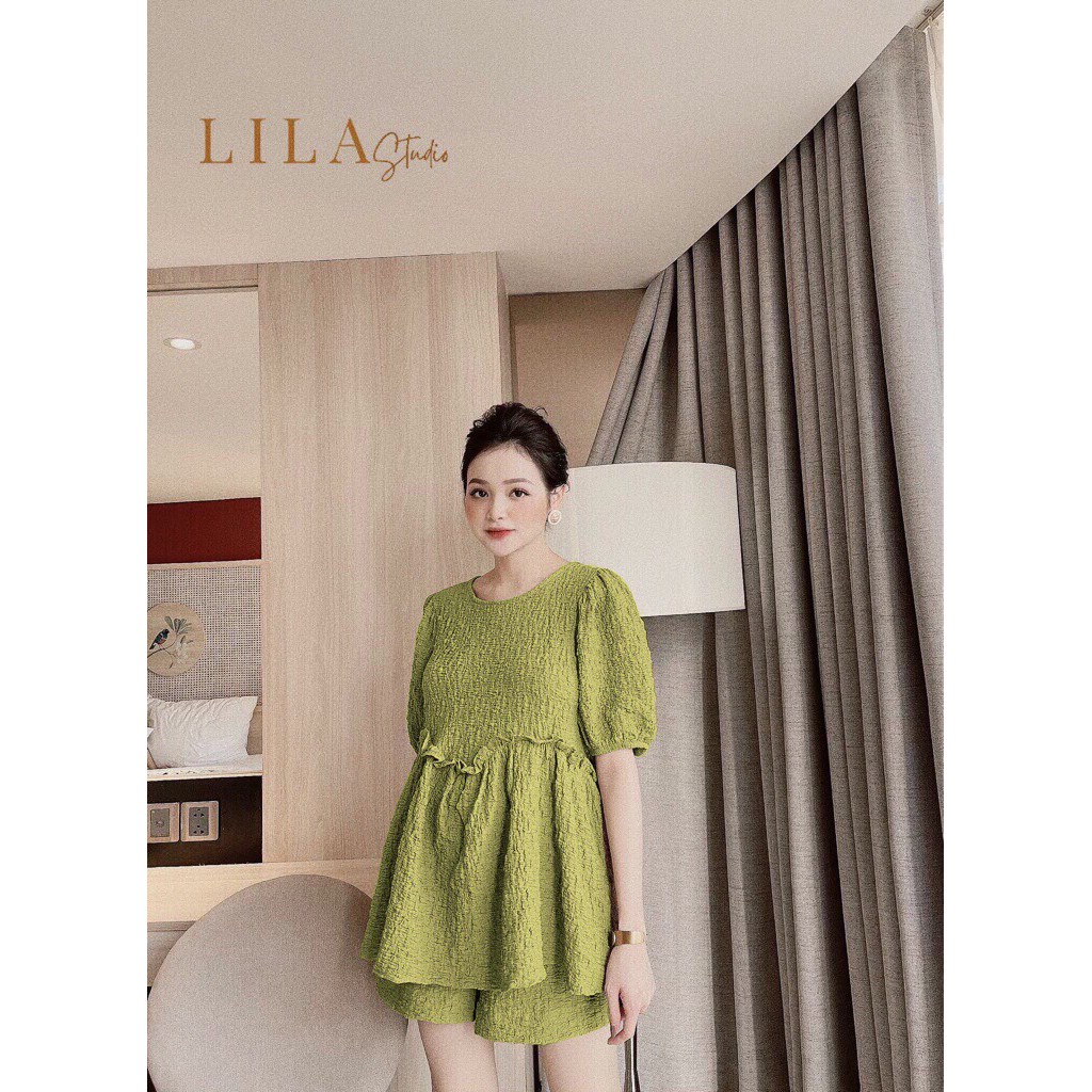 SET ÁO PEPLUM + QUẦN HÀNG NHẬP Ꮯɦấȶ Ꮮɨệʊ: xốp. Có 3 màu. Size dưới 54kg vừa. Đơn giản mà xinh nhaaaa