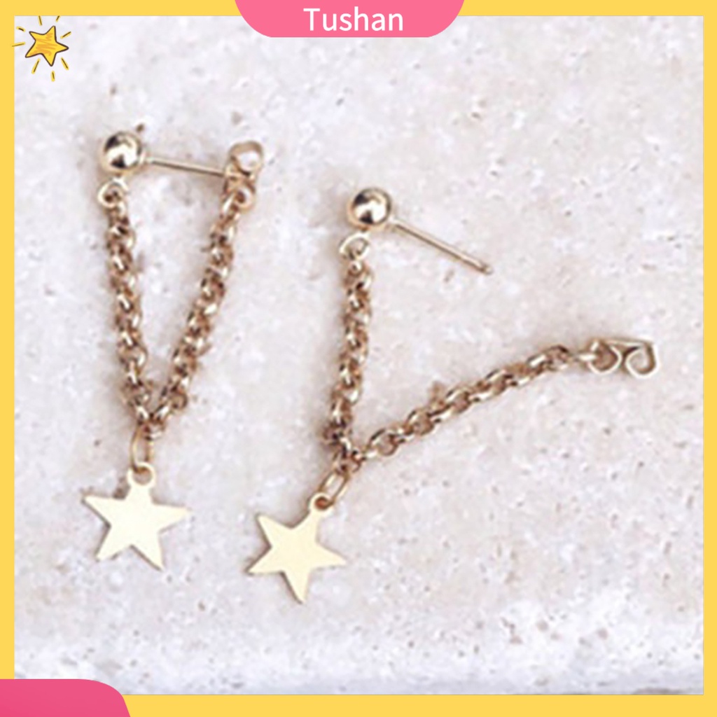 Khuyên Tai Tua Rua Hình Ngôi Sao Độc Đáo Thời Trang Cho Phụ Nữ