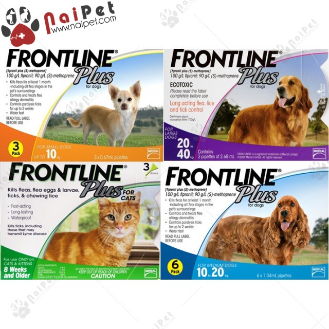 Frontline Plus Nhỏ Gáy Ve Rận Bọ Chét Cho Chó Mèo