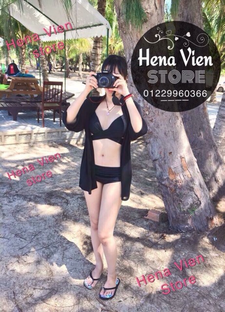 Áo Kimono ĐEN TRƠN