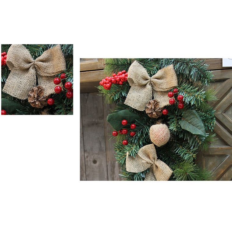 Chùm Lá Thông Treo Tường Nhiều Mẫu Trang Trí Noel, Giáng Sinh kèm đèn