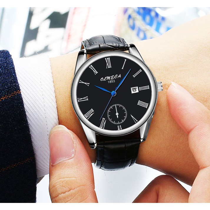 Đồng hồ Olmeca nam dây da Japan 758 (fullbox) | BigBuy360 - bigbuy360.vn