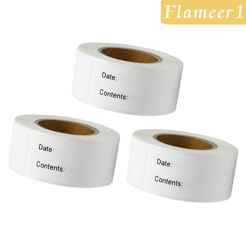 [Flameameer1] 3 Cuộn Nhãn Dán Tự Dính Đánh Dấu Ngày Tháng Cho Tủ Lạnh