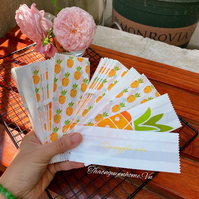 Khay túi đựng bánh dứa nhiều mẫu đẹp