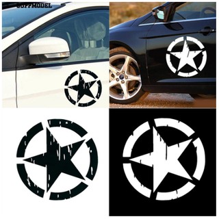 Decal Miếng dán tem Sticker trang trí phản quang hình Ngôi sao Star War thời trang dành cho xe hơi ô tô 20cm 40cm 50cm