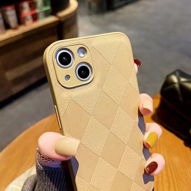 Ốp Điện Thoại Da Họa Tiết Kim Cương Sang Trọng Cho iphone 13 Pro Max i13 13pro 11 Pro Max i11 iX Xs XR 7 plus 8 plus Xs Max 12Pro 12 Pro Max