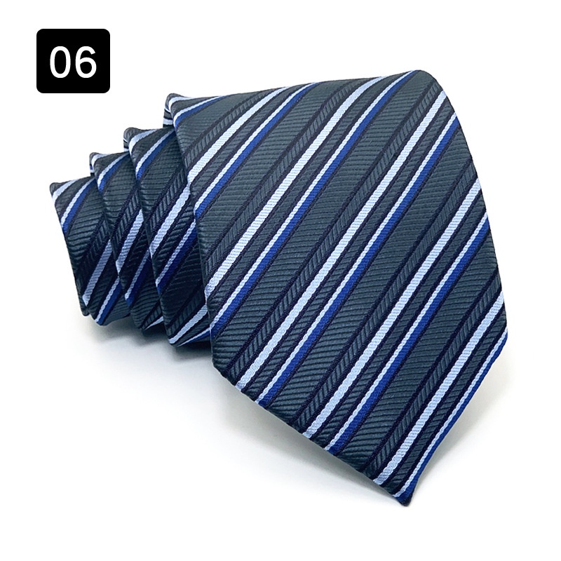 Cà Vạt 8CM Họa Tiết Sọc Thời Trang Sang Trọng Cho Nam