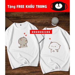 SIÊU HÓT Mẫu áo đôi áo cặp dễ thương HOT nhất 2019 giá rẻ đẹp tặng quà khẩu trang cực xinh đi kèm  / co size trẻ em