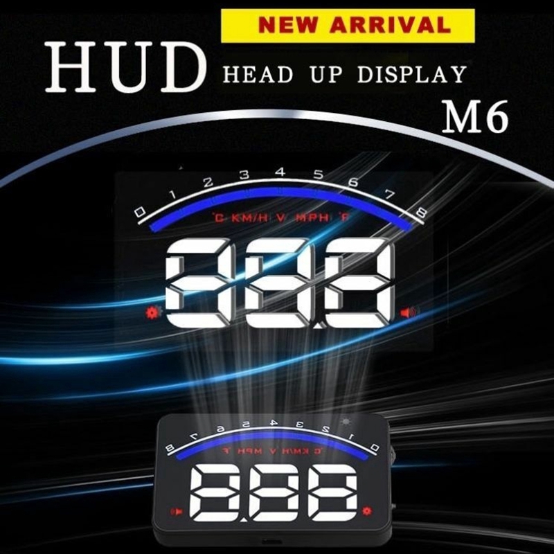 Thiết bị cảnh báo tốc độ cho xe ô tô HUD Head Up Display MPH / KMH Speed Temp