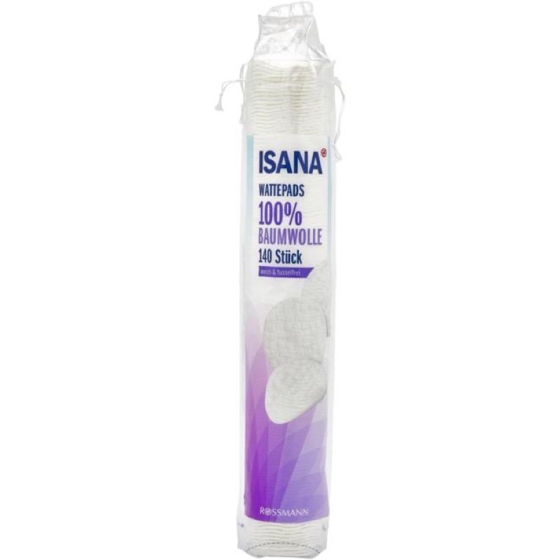 Bông tẩy trang Isana 140 miếng của đức