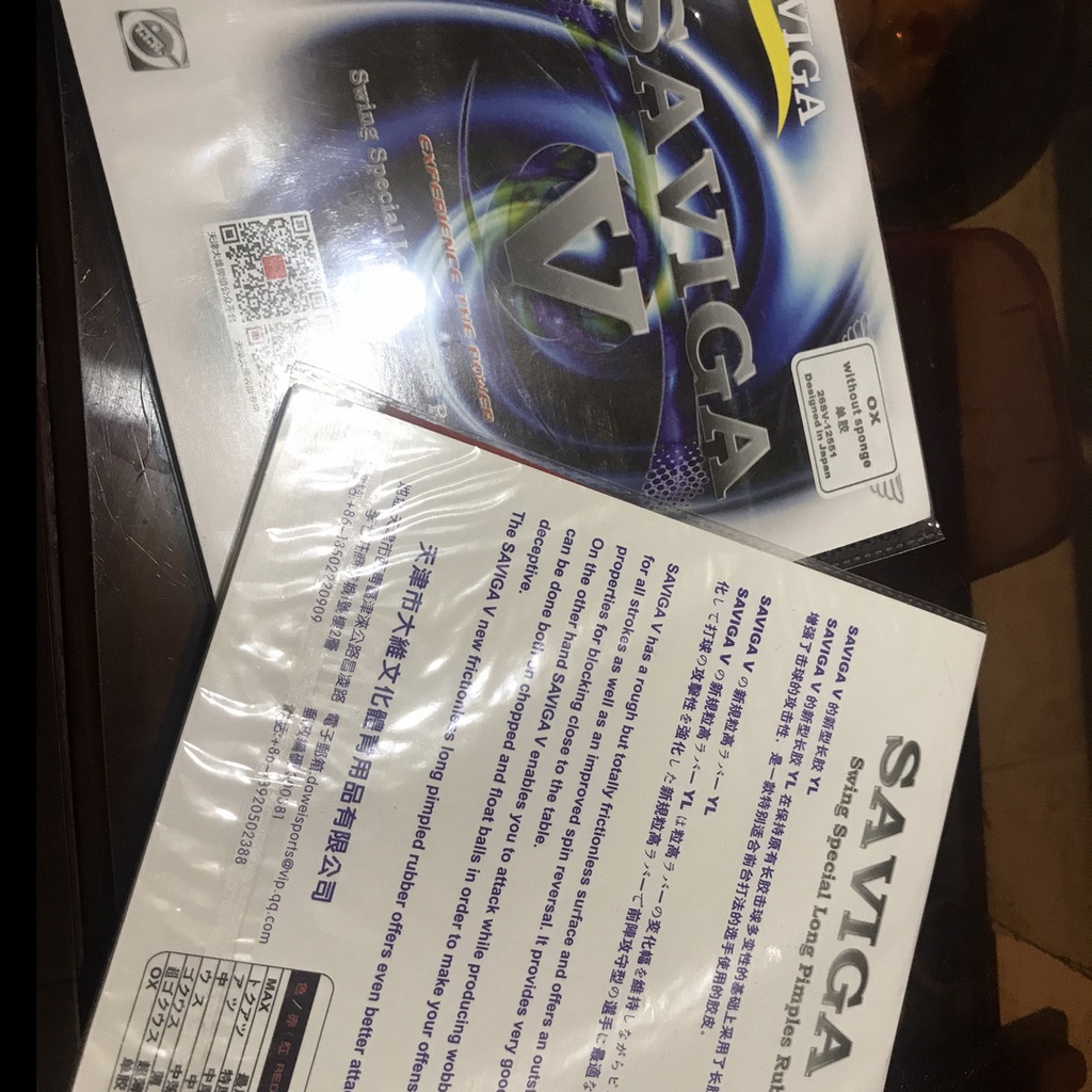 Mặt vợt bóng bàn  Saviga V Đầu Tròn- gai dị độc lạ- shop bóng bàn giá rẻ