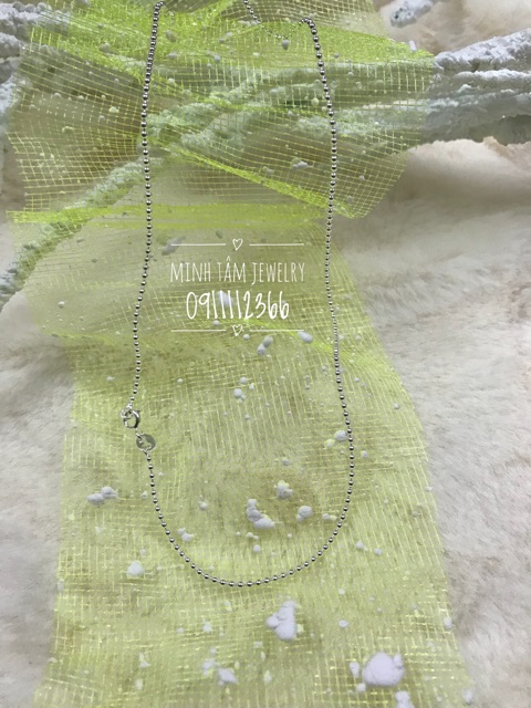 Dây chuyền kiểu bi bạc S925