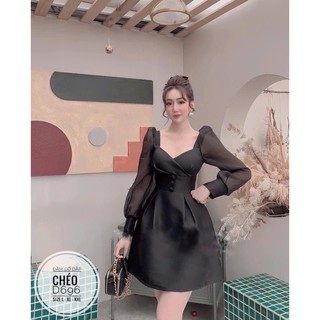 Bigsize Đầm cổ đắp chéo D696