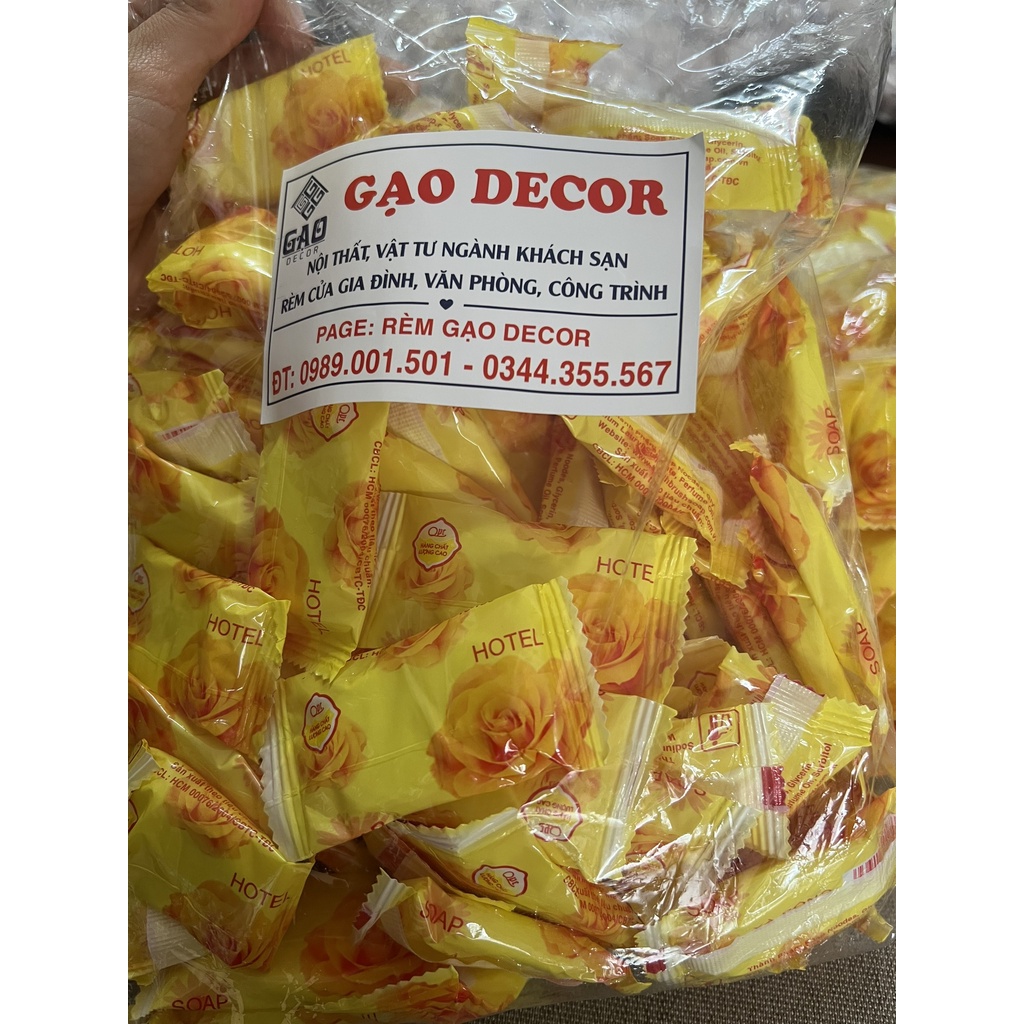 Xà bông  cho nhà nghỉ khách sạn, túi 100 cái