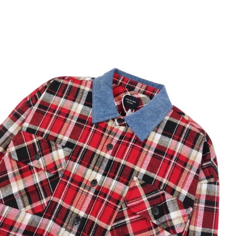 ⚡️⚡️ Áo Flannel FEAR OF GOD 5TH /Oversized Heavy Flannel FEAR OF GOD-sơ mi FEAR OF GOD 5TH/ Flannel FOG