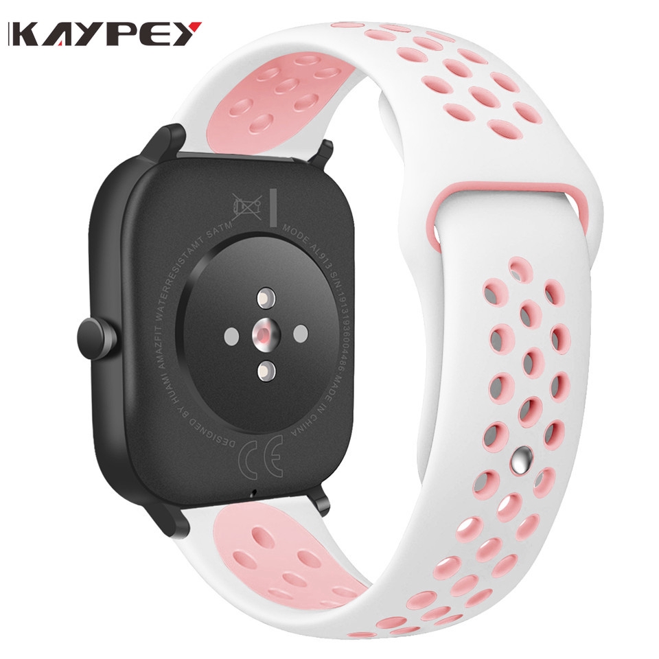 Dây Đeo Silicon Mềm 20 Màu 20mm Cho Đồng Hồ Thông Minh Xiaomi Huami Amazfit Bip Bit Pace Lite Youth