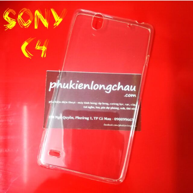 Ốp lưng dẻo cho Sony Xperia C4 trong suốt